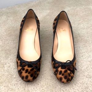 Authentic Louboutin Cheetah Print Heel, size 38 (8 US)
